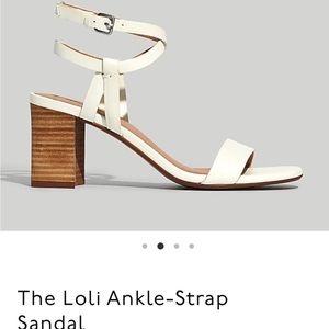 Loli ankle-strap sandals from madewell, size 7